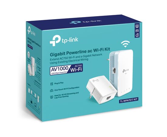 Адаптер Powerline TP-Link TL-WPA7517KIT, изображение 9 Адаптер Powerline TP-Link TL-WPA7517KIT, изображение 9