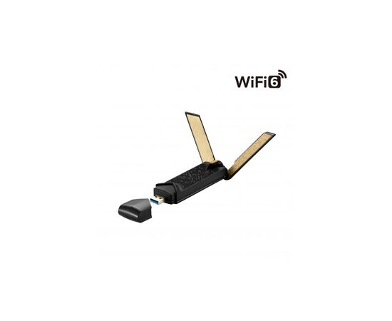 Мережева карта Wi-Fi ASUS USB-AX56 AX1800 USB 3.0 WPA3 MU-MIMO OFDMA (USB-AX56), зображення 2 Мережева карта Wi-Fi ASUS USB-AX56 AX1800 USB 3.0 WPA3 MU-MIMO OFDMA (USB-AX56), зображення 2