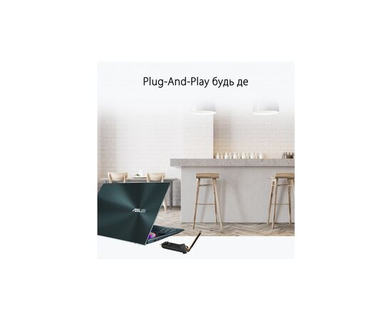 Мережева карта Wi-Fi ASUS USB-AX56 AX1800 USB 3.0 WPA3 MU-MIMO OFDMA (USB-AX56), зображення 4 Мережева карта Wi-Fi ASUS USB-AX56 AX1800 USB 3.0 WPA3 MU-MIMO OFDMA (USB-AX56), зображення 4