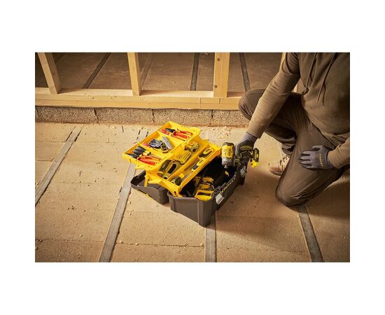 Ящик для инструментов Stanley ESSENTIAL Cantilever, 19", 490х290х250 мм, с металлическими (STST83397-1), изображение 4