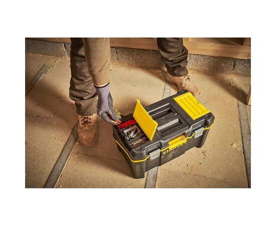 Ящик для инструментов Stanley ESSENTIAL Cantilever, 19", 490х290х250 мм, с металлическими (STST83397-1), изображение 5