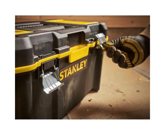 Ящик для инструментов Stanley ESSENTIAL Cantilever, 19", 490х290х250 мм, с металлическими (STST83397-1), изображение 7