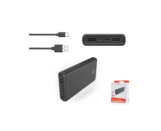 Батарея универсальная Hama ALU15HD 15000mAh Input:Micro-USB/Type-C, Output:Type-C(3A),2*USB-A(2,4A), Anthracit (00201655), изображение 4 Батарея универсальная Hama ALU15HD 15000mAh Input:Micro-USB/Type-C, Output:Type-C(3A),2*USB-A(2,4A), Anthracit (00201655), изображение 4