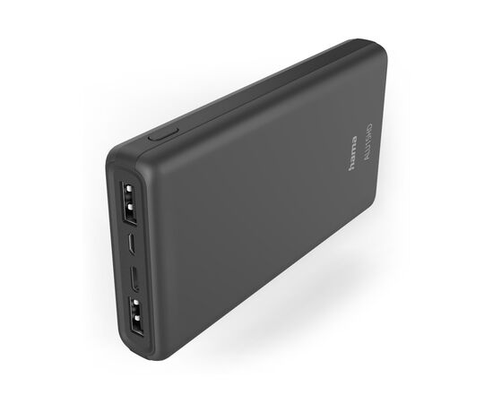Батарея універсальна Hama ALU15HD 15000mAh Input:Micro-USB/Type-C, Output:Type-C(3A),2*USB-A(2,4A), Anthracit (00201655)
