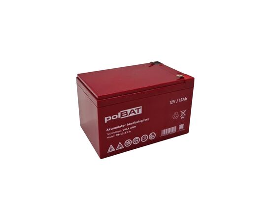 Батарея к ИБП polBAT AGM 12V-12Ah (PB-12-12-A)
