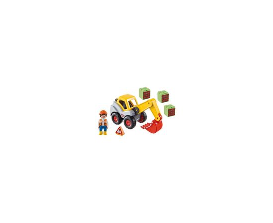 Конструктор Playmobil 1.2.3 Екскаватор з ковшем (70125)