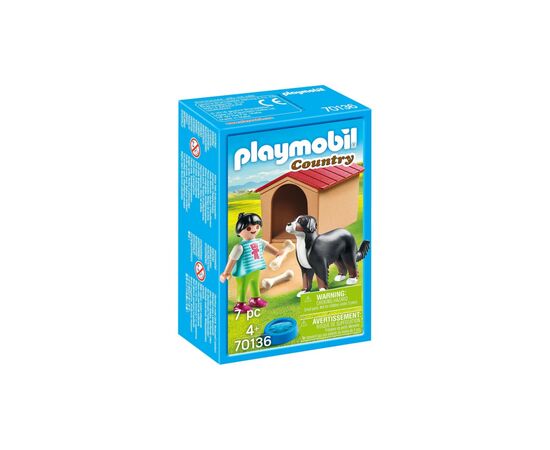 Конструктор Playmobil Country Девочка и собака с будкой (70136)