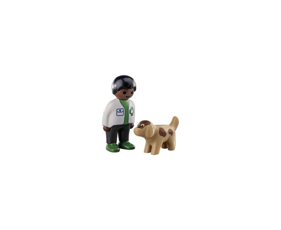 Конструктор Playmobil 1.2.3 Ветеринар с собакой (70407), изображение 2 Конструктор Playmobil 1.2.3 Ветеринар с собакой (70407), изображение 2