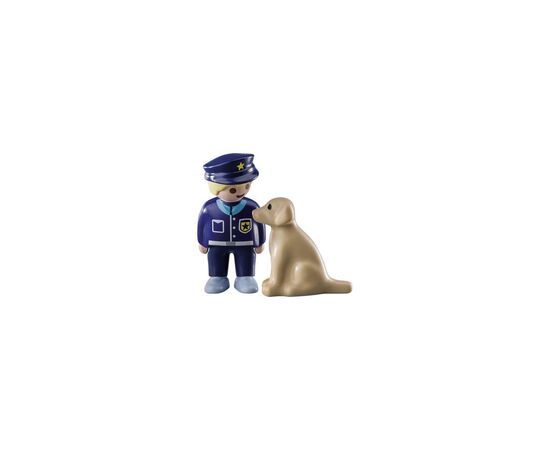 Конструктор Playmobil 1.2.3 Полицейский с собакой (70408), изображение 2 Конструктор Playmobil 1.2.3 Полицейский с собакой (70408), изображение 2