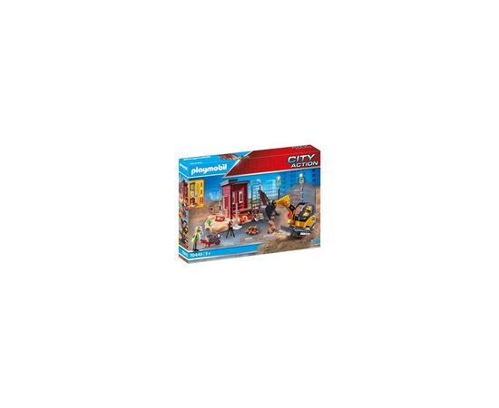 Конструктор Playmobil City action Мини-экскаватор со строительной секцией (70443)
