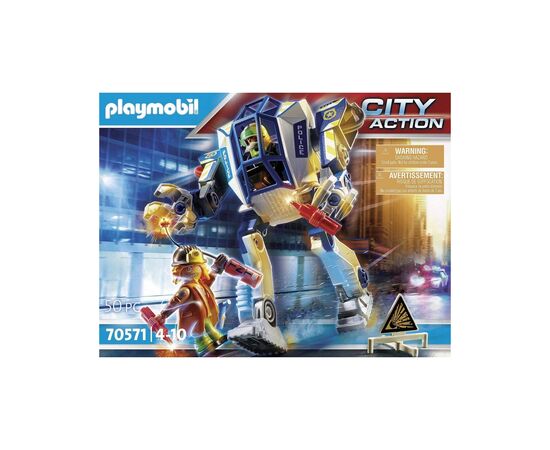 Конструктор Playmobil City action Полицейский робот (70571), изображение 4 Конструктор Playmobil City action Полицейский робот (70571), изображение 4