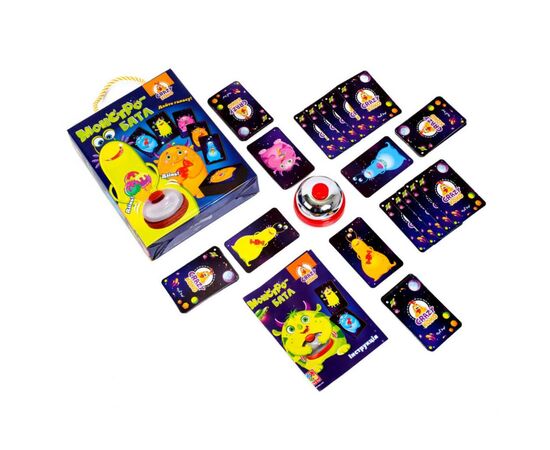 Настольная игра Vladi Toys со звоночком Монстро-баттл (укр) (VT8010-04), изображение 2 Настольная игра Vladi Toys со звоночком Монстро-баттл (укр) (VT8010-04), изображение 2