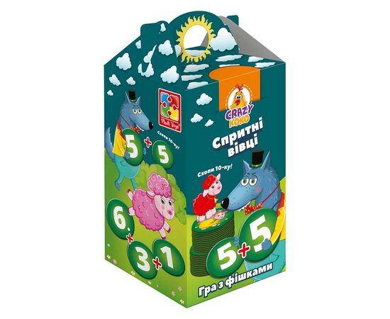 Настольная игра Vladi Toys Шустрые овцы. Хватай 10-ку! (укр.) (VT8033-03)