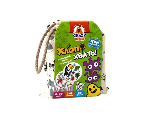 Настольная игра Vladi Toys Игра в мешочке Хлоп! Хвать! (укр) (VT8077-13)