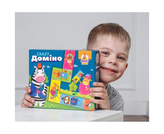 Настільна гра Vladi Toys Crazy Доміно (VT8055-10), зображення 3 Настільна гра Vladi Toys Crazy Доміно (VT8055-10), зображення 3