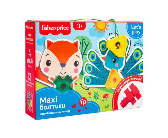 Розвиваюча іграшка Vladi Toys Fisher Price Maxi-болтики (укр) (VT2905-23)
