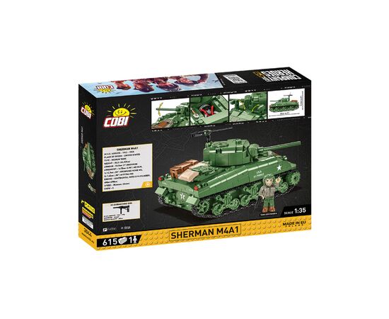 Конструктор Cobi Company of Heroes 3 Танк M4 Шерман, 615 деталей (COBI-3044), изображение 2 Конструктор Cobi Company of Heroes 3 Танк M4 Шерман, 615 деталей (COBI-3044), изображение 2
