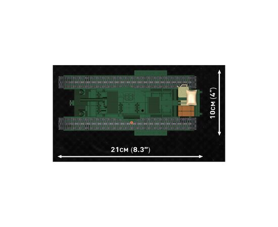 Конструктор Cobi Company of Heroes 3 Танк Mk III Черчилль, 654 деталей (COBI-3046), изображение 4 Конструктор Cobi Company of Heroes 3 Танк Mk III Черчилль, 654 деталей (COBI-3046), изображение 4