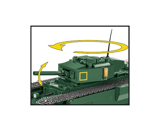 Конструктор Cobi Company of Heroes 3 Танк Mk III Черчилль, 654 деталей (COBI-3046), изображение 5 Конструктор Cobi Company of Heroes 3 Танк Mk III Черчилль, 654 деталей (COBI-3046), изображение 5