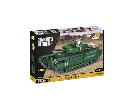 Конструктор Cobi Company of Heroes 3 Танк Mk III Черчилль, 654 деталей (COBI-3046)
