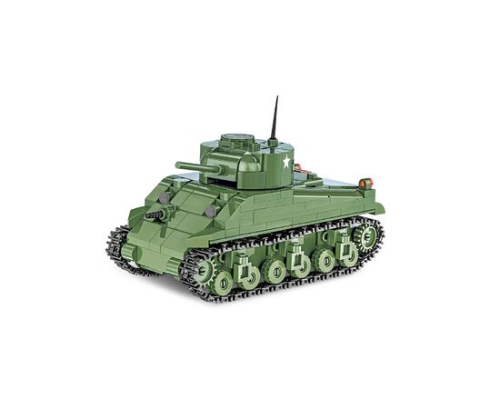 Конструктор Cobi Вторая Мировая Война Танк M4 Шерман, 312 деталей (COBI-2715), изображение 3
