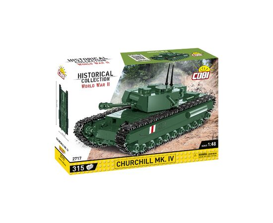 Конструктор Cobi Друга Світова Війна Танк Mk IV Черчилль (A22), 315 деталей (COBI-2717)
