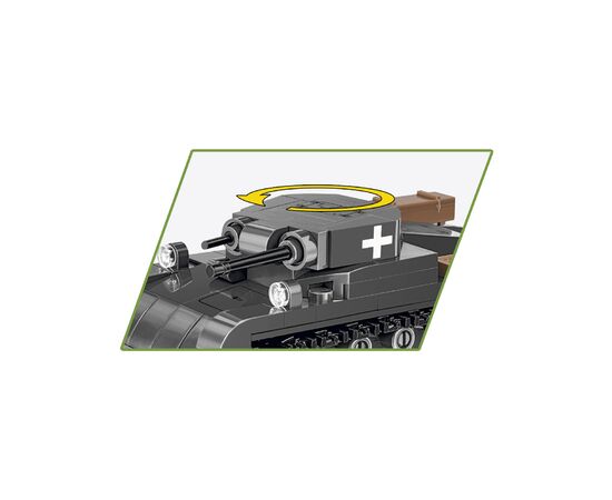 Конструктор Cobi Вторая Мировая Война Танк Panzer II, 250 деталей (COBI-2718), изображение 5 Конструктор Cobi Вторая Мировая Война Танк Panzer II, 250 деталей (COBI-2718), изображение 5