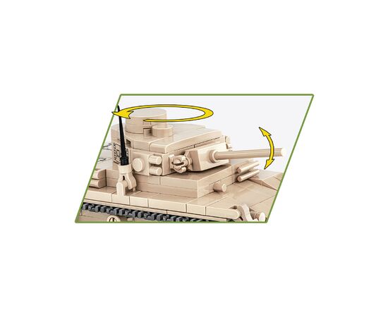 Конструктор Cobi Вторая Мировая Война Танк Panzer III, 292 деталей (COBI-2712), изображение 6 Конструктор Cobi Вторая Мировая Война Танк Panzer III, 292 деталей (COBI-2712), изображение 6