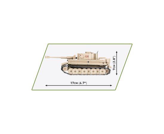 Конструктор Cobi Вторая Мировая Война Танк Тигр 131, 340 деталей (COBI-2710), изображение 5 Конструктор Cobi Вторая Мировая Война Танк Тигр 131, 340 деталей (COBI-2710), изображение 5