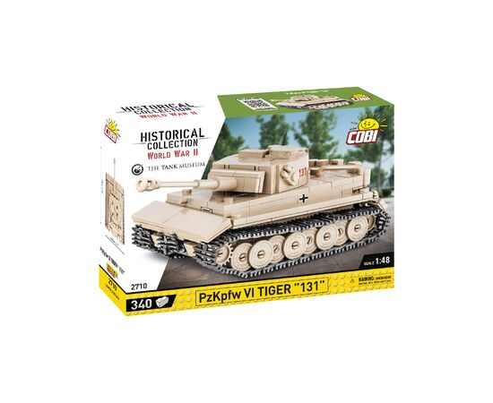 Конструктор Cobi Вторая Мировая Война Танк Тигр 131, 340 деталей (COBI-2710)