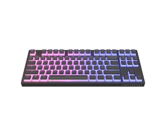 Клавіатура Dark Project KD87A PBT Mechanical Gateron Cap Teal Black (DP-KD-87A-007700-GTC)