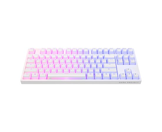 Клавиатура Dark Project KD87A PBT Mechanical Gateron Cap Teal White (DP-KD-87A-107700-GTC)