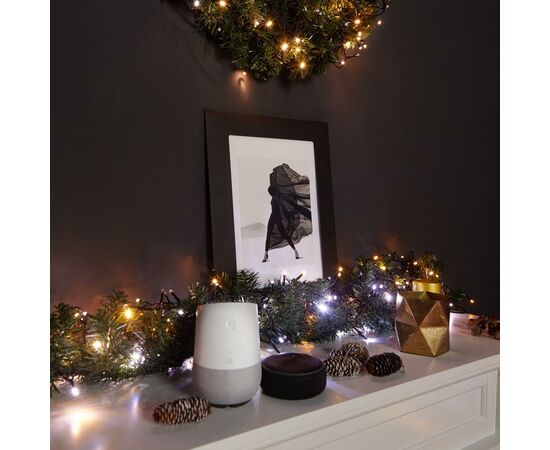 Гирлянда Twinkly Smart LED Cluster AWW, 400, BT + WiFi, Gen II, IP44 кабель ч (TWC400GOP-BEU), изображение 6 Гирлянда Twinkly Smart LED Cluster AWW, 400, BT + WiFi, Gen II, IP44 кабель ч (TWC400GOP-BEU), изображение 6