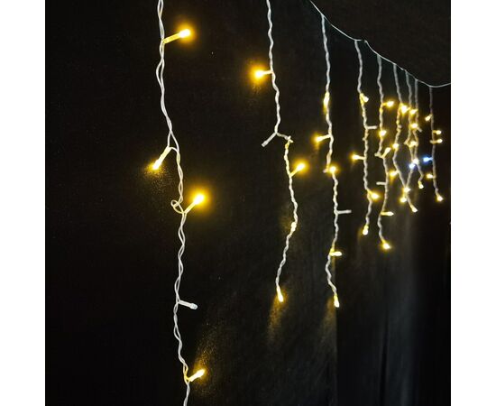 Гірлянда Novogod`ko бахрома 83 LED, теплий білий, 3*0,6 м, мерехтіння (973776)