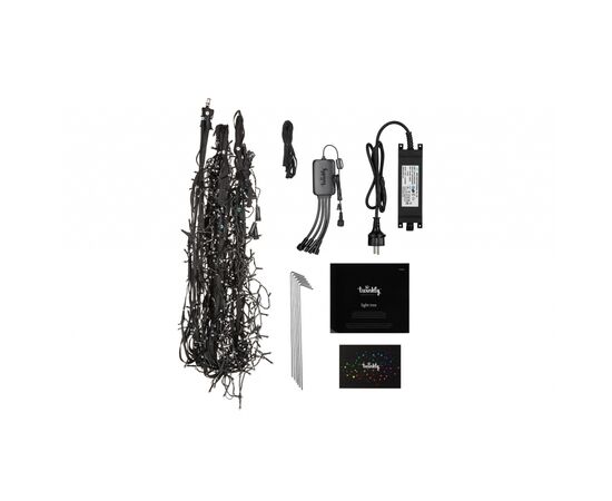 Гирлянда Twinkly Smart LED Light tree RGBW 1000, Gen II, IP44, 6м (без опоры) (TWP01KSPP-BEU), изображение 2 Гирлянда Twinkly Smart LED Light tree RGBW 1000, Gen II, IP44, 6м (без опоры) (TWP01KSPP-BEU), изображение 2