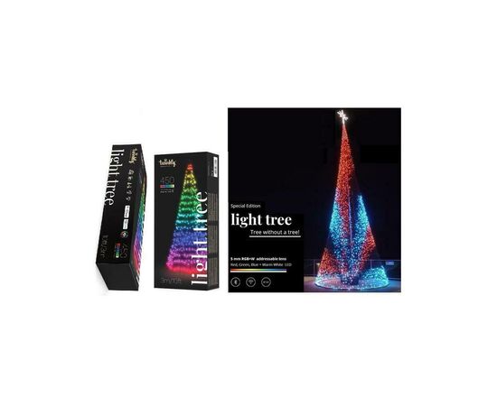 Гирлянда Twinkly Smart LED Light tree RGBW 450, Gen II, IP44, 3м (TWP500SPP-BEU), изображение 5 Гирлянда Twinkly Smart LED Light tree RGBW 450, Gen II, IP44, 3м (TWP500SPP-BEU), изображение 5