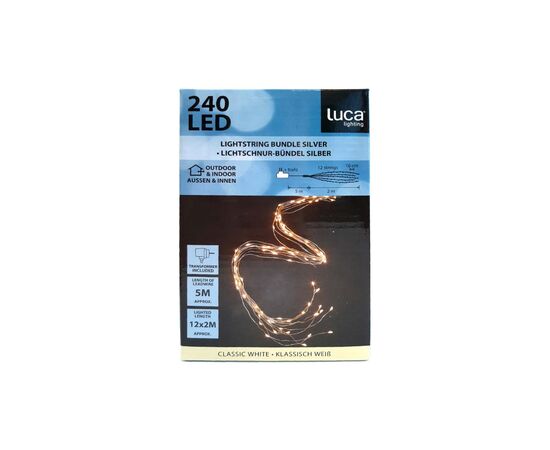 Гирлянда Luca Lighting Охапка струн 2 м серебряная струна теплый белый (8718861853377), изображение 2 Гирлянда Luca Lighting Охапка струн 2 м серебряная струна теплый белый (8718861853377), изображение 2