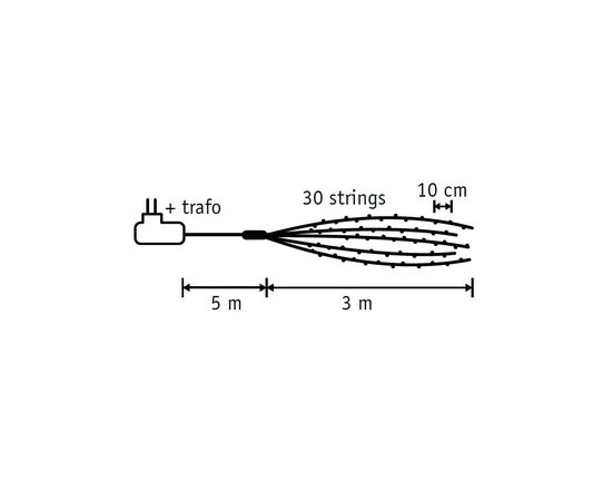 Гирлянда Luca Lighting Охапка струн 3 м, серебряная струна теплый белый (8718861853391), изображение 5 Гирлянда Luca Lighting Охапка струн 3 м, серебряная струна теплый белый (8718861853391), изображение 5