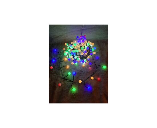 Гирлянда Luca Lighting кластер Шарики зеленая струна 8 м, RGB (8720362027188), изображение 4 Гирлянда Luca Lighting кластер Шарики зеленая струна 8 м, RGB (8720362027188), изображение 4