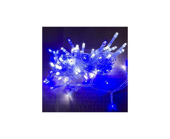 Гірлянда Novogod`ko нитка 100 LED, холодний білий+синій, 5 м, 8 режимів (973760)