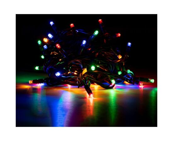 Гирлянда Novogod`ko уличная, 65 LED, IP65, разноцветная, зеленый провод, 12,25м (801191)