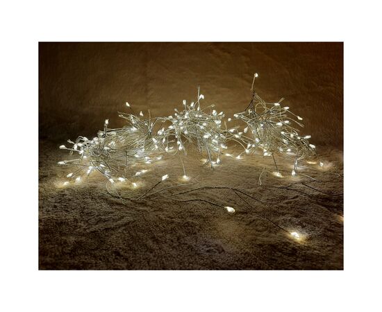 Гирлянда Luca Lighting кластер, серебряная струна, 20 м, теплый белый (8718861852684), изображение 3 Гирлянда Luca Lighting кластер, серебряная струна, 20 м, теплый белый (8718861852684), изображение 3