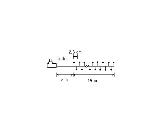 Гирлянда Luca Lighting кластер, серебряная струна, 20 м, теплый белый (8718861852684), изображение 5 Гирлянда Luca Lighting кластер, серебряная струна, 20 м, теплый белый (8718861852684), изображение 5