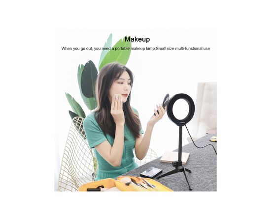 Набор блогера Puluz Ring USB LED lamp PKT3084B 4.7" + table stand (PKT3084B), изображение 4 Набор блогера Puluz Ring USB LED lamp PKT3084B 4.7" + table stand (PKT3084B), изображение 4