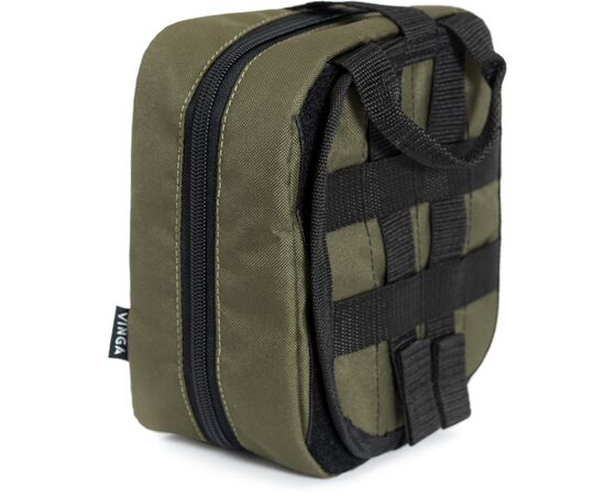 Сумка для аптечки Vinga A5 Oxford 600D PU, olive (VA5O), изображение 4 Сумка для аптечки Vinga A5 Oxford 600D PU, olive (VA5O), изображение 4