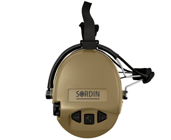 Наушники для стрельбы Sordin Supreme Mil AUX Neckband Sand (76308-05-S), изображение 4 Наушники для стрельбы Sordin Supreme Mil AUX Neckband Sand (76308-05-S), изображение 4