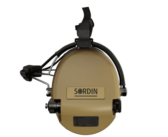 Наушники для стрельбы Sordin Supreme Mil AUX Neckband Sand (76308-05-S), изображение 5 Наушники для стрельбы Sordin Supreme Mil AUX Neckband Sand (76308-05-S), изображение 5