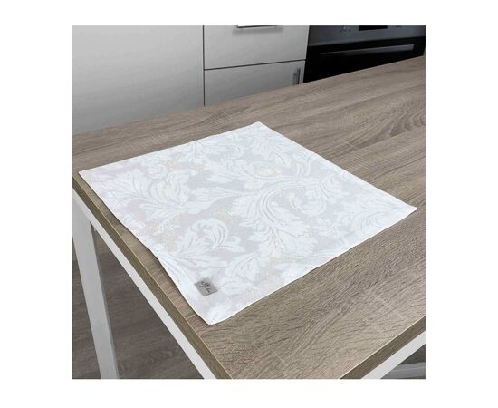 Салфетка на стол Прованс Сияние Белое серебро 40х40 (4823093436077), изображение 2 Салфетка на стол Прованс Сияние Белое серебро 40х40 (4823093436077), изображение 2