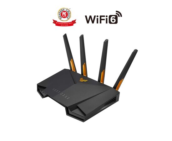 Маршрутизатор ASUS TUF-AX3000 V2 4xGE LAN 2,5xGE WAN 1xUSB3.2 MU-MIMO OFDMA MESH gaming (TUF-AX3000), зображення 4 Маршрутизатор ASUS TUF-AX3000 V2 4xGE LAN 2,5xGE WAN 1xUSB3.2 MU-MIMO OFDMA MESH gaming (TUF-AX3000), зображення 4