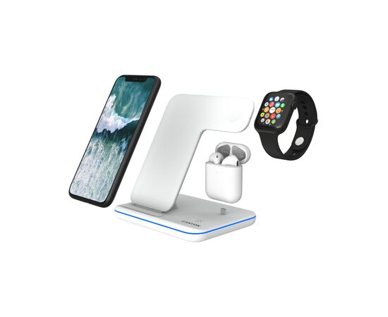 Зарядное устройство Canyon 3in1 Wireless charger (CNS-WCS302W)